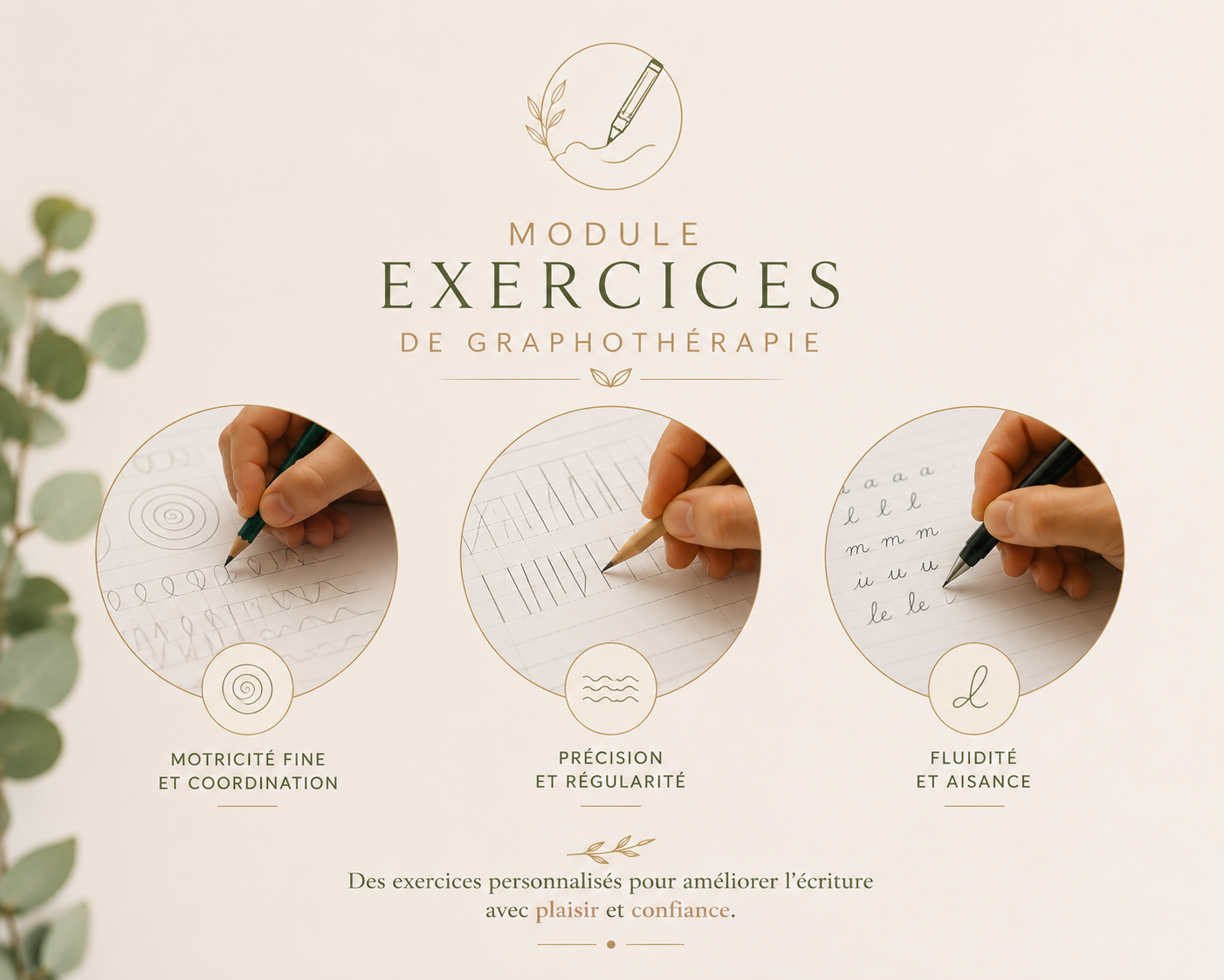 Exercices de graphothérapie : motricité fine, précision, fluidité